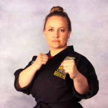 Leslie Dunaway, juniors instructor at Shepherd-Warrior Martial Arts
