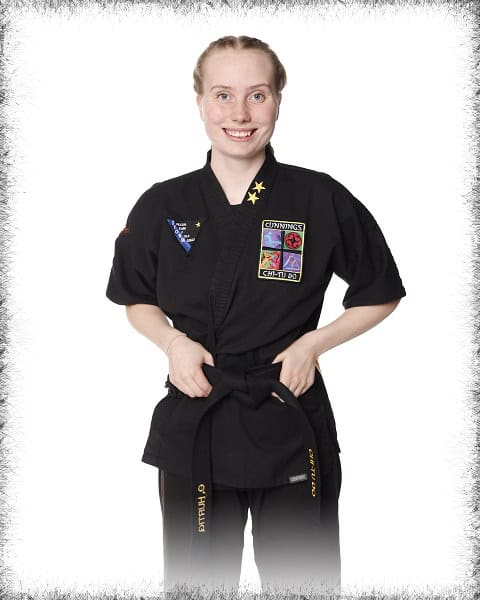 Ms. Hurtig teaches our kids martial arts classes for ages 5-8 year old.