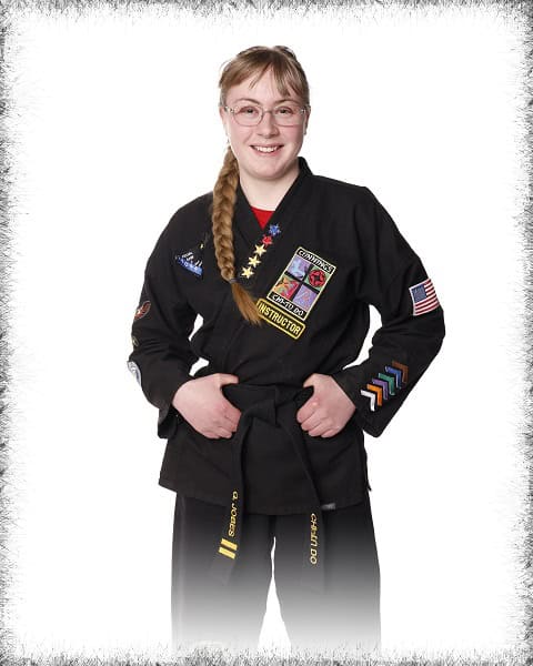 Ms. Jobes helps teach martial arts classes in billings